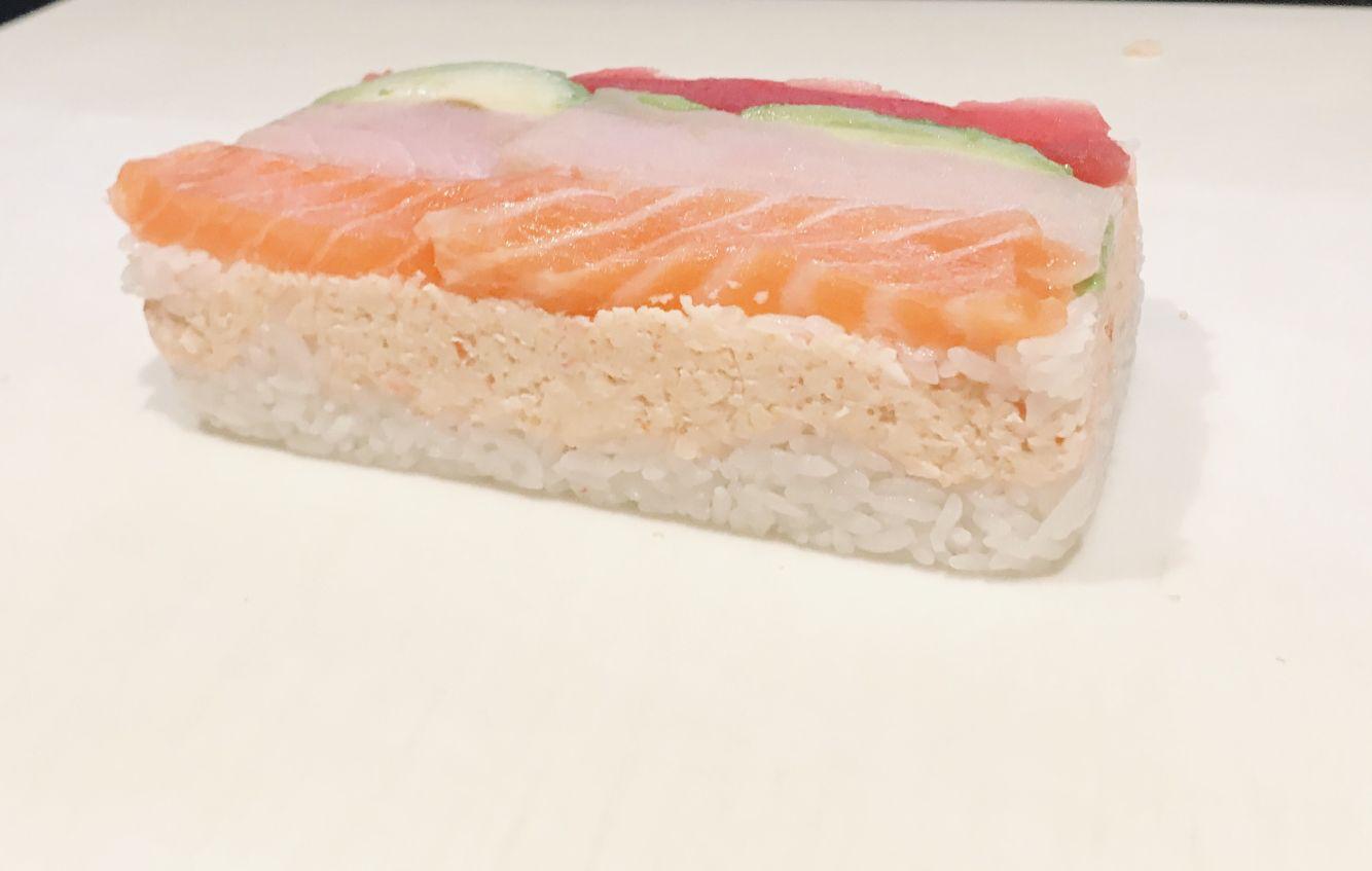 Fish and Avacado in Box Sushi